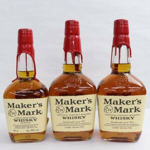 【3本セット】Maker’s Mark（メーカーズマーク）レッドトップ 45％ 700ml・1000ml X24A290126