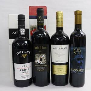 【4本セット】ワイン各種（ファミリア オロ クラナッツァ 2012 16% 500ml 等）S24A300007