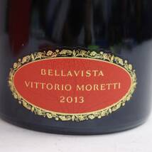 BELLAVISTA（ベラヴィスタ）フランチャコルタ リゼルヴァ ヴィットリオ モレッティ 2013 12.5％ 750ml G24A280031_画像2