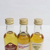 【3本セット】ウイスキー ミニチュアボトル 各種（ボウモア 10年 カモメラベル 40％ 50ml 等）E24B040004_画像4