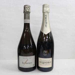 【2本セット】シャンパン各種（AR ルノーブル グランクリュ ブラン ド ブラン シュイィ マグ 17 12.5％ 750ml 等）N24B020033