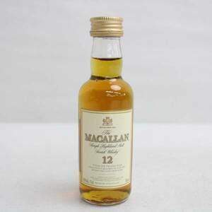 1円~MACALLAN（マッカラン）12年 旧 ミニチュアボトル 43％ 50ml S24A070055