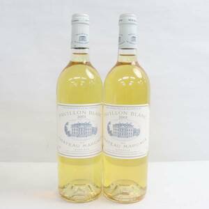 【2本セット】PAVILLON BLANC DU CHATEAU MARGAUX（パヴィヨンブラン デュ シャトーマルゴー）2001 14.5％ 750ml X24B160021