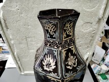花瓶　中国古玩　骨董　古い　花器　中国画_画像6