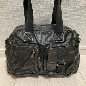 kipling キプリング レディース メンズ トートバッグ ハンドバッグ ミニバッグ 黒 ブラック ビニール加工 カジュアル 軽量 頑丈 ブランド