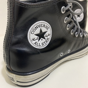 超希少品! レアな逸品！ホーウィン社 クロムエクセルレザー使用 CONVERSE コンバース オールスター カスタム US10.5 29cm の画像3