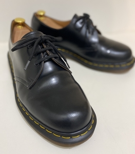 Dr.Martens ドクターマーチン UK8 MIE 1461 QUILONレザー 茶芯 Made in England 希少な英国製です！