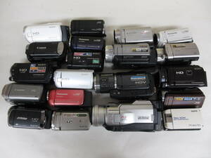 (4628N)ジャンク Panasonic -HDC-TM45 SONY -HDR-SR7 Victor -GR-DV3000 SANYO -DMX-WH1等 まとめてセット 20台 動作未確認 同梱不可