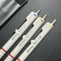 廃番 rotring ロットリング Tikky II ティッキー2 製図用 シャープペンシル 0.35mm, 0.5mm, 0.7mm セット_画像2