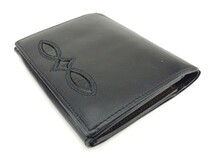 ヴァレンティノガラバーニ がま口 財布 二つ折り 財布 レディース ブラック 中古_画像3