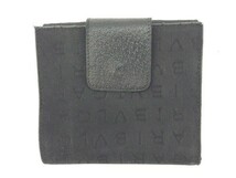 ブルガリ Wホック財布 二つ折り財布 レディース ロゴマニア ブラック×シルバー 中古_画像2