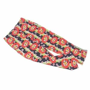  Anna Sui pants strut lady's #4 size flower red × green × black group used 