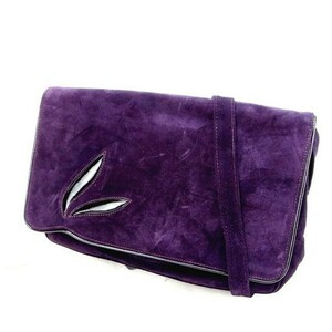  Salvatore Ferragamo shoulder bag / diagonal .. shoulder lady's purple used 
