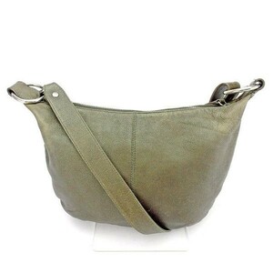  Furla shoulder bag diagonal .. shoulder bag lady's beige ( gold group ) used 