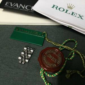 060215 253380 ROLEX　ロレックス　コマのみ　グリーンタグ　プライスタグ　レッドタグ　腕時計付属品　パーツ　USED品