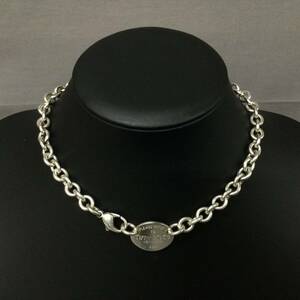 060219 254077 Tiffany＆Co.　ティファニー　ネックレス　ペンダント　チョーカー　925　シルバー　SILVER　アクセサリー　53.1ｇ　USED品