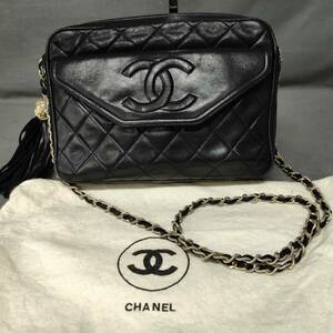 060229 257740 CHANEL シャネル マトラッセ ココマーク フリンジ チェーン ショルダーバック 鞄