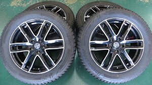 60ハリアー 中古スタッドレスセット ブリヂストン DM-V3 235/55R18 レクサス 10系 NX AGZ10 AGY10 ZSU60 BRIDGESTONE