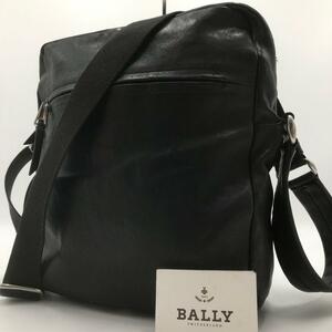 最高級●バリー BALLY メンズ ビジネス ショルダーバッグ ボディバッグ トレインスポッティング 高級レザー ブラック 黒 斜め掛け