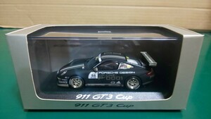 ☆美品 ☆未展示 ☆ミニチャンプス 1/43 ポルシェディーラー特注 PORSCHE ポルシェ911 (997) GT3 Cup 2007 #88 WAP 020 138 17