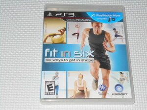 PS3★Fit in Six six ways to get in shape 海外版 北米版★箱付・説明書付・ソフト付