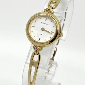 BUCHERER 腕時計 ブレスウォッチ ラウンド 2針 クォーツ quartz Swiss ゴールド 金 アンティーク ブッフェラー Y547の画像1