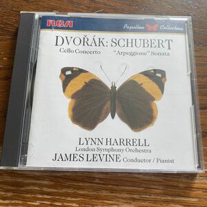 中古CD ドヴォルザーク チェロ協奏曲 シューベルト アルペジオーネ ソナタ DVORAK SCHUBERT ジェームズ レヴァイン リン ハーレル