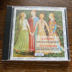 中古CD アラ フランチェスカ ランディーニ イタリアン アルス ノヴァ Alla Francesca LANDINI AND ITALIAN ARS NOVA