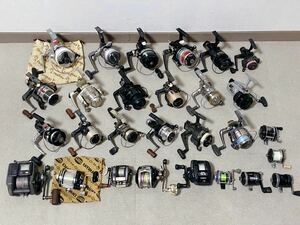 リール 大量まとめ SHIMANO Daiwa RYOBI 等 スピニングリール ベイトリール 28点 