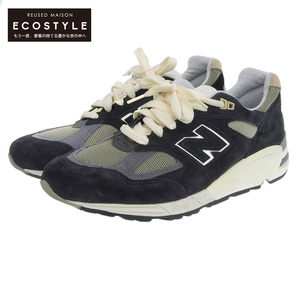 美品 NEW BALANCE ニューバランス BY TEDDY SANTIS 990V2 Black/True Camo シューズ メンズ 黒 ブラック 26.5cm M900TE2