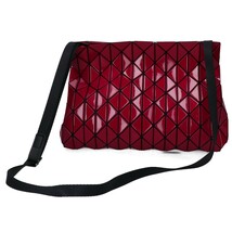 美品 BAO BAO ISSEY MIYAKE バオバオイッセイミヤケ BB83-AG463 ルーセント ショルダーバッグ プラム レディース_画像1