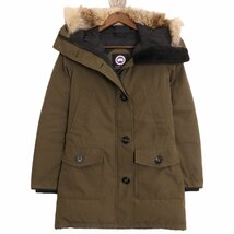 CANADA GOOSE カナダグース 2603JL ブロンテパーカ カーキ XS コート ポリエステル レディース 中古_画像2