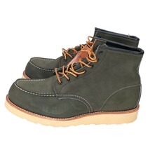 新品未使用 Red Wing レッドウィング 2883 刺繍羽タグ ヌバック アイリッシュセッター ワークブーツ シューズ 9 1/2EE モスグリーン_画像3