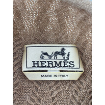 美品/国内正規 HERMES エルメス カシミヤ100％ ハイネック ニットセーター/ トップス L ベージュ メンズ_画像4