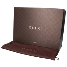 美品/ GUCCI グッチ 322504 レザー サイドゴア ブーツ/ シューズ 6 ブラック メンズ_画像9