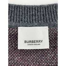 BURBERRY バーバリー グレー 8045016 ティッシ期 カシミヤ ニット グレー S トップス カシミア メンズ 中古_画像4