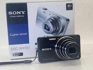 ★ R60215　SONY ソニー　Cyber-shot サイバーショット　DSC-WX100　コンパクトデジタルカメラ　箱・説明書付き ★