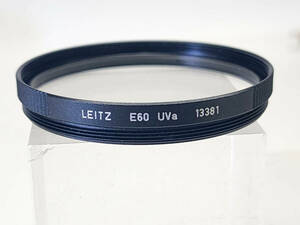 ★ R60222　LEITZ　E60　UVa　13381　GERMANY　ライツ　ライカ　レンズフィルター　ケース付き ★