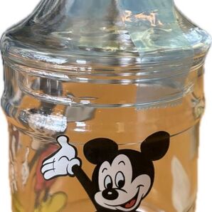日本未発売】ミッキーマウス ビンテージ キャンディージャー Disney Mickey Mouse Glass Candy Jar