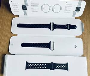 Apple Watch 42mm 44mm 45mm 純正品 NIKE アンスラサイト ブラック スポーツバンド ベルト アップルウォッチ ナイキ