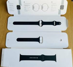 純正 Apple watch バンド 41mm.40mｍ.38mm アップルウォッチ ベルト スポーツバンド ミッドナイト ブラック 正規品