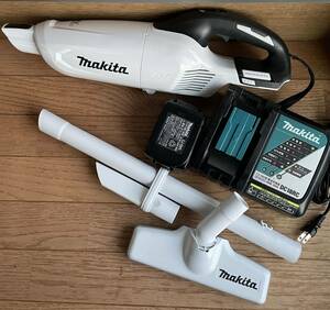 Makita マキタ 充電式クリーナ コードレス 掃除機 18V CL280FDZW トリガースイッチ CL280 ホワイト 本体 バッテリー 充電器