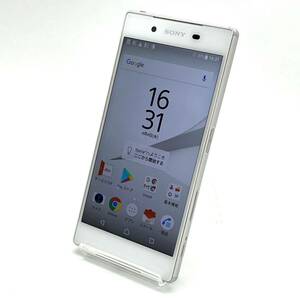 美品 Xperia Z5 SOV32 ホワイト au SIMロック解除済み 白ロム スマホ本体 送料無料 Y23MR