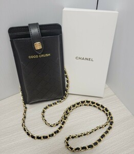 CHANEL シャネル ノベルティ ココクラッシュ ポーチ チェーン ショルダーケース 携帯ケース