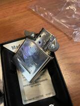 ジッポ zippo 青銀 ロゴ 2019年 未使用_画像4