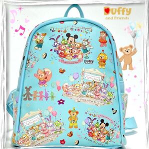 ◎合皮『フロームオールオブアス』くすみ水色バージョンのミニリュック