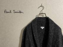 ◯ Paul Smith ファーストライン キャメルヘア ショールカラー カーディガン / ネップ ニット メインライン グレー L Mens #Sirchive_画像1