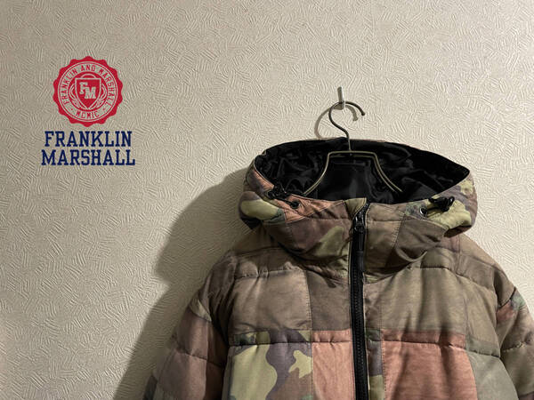 ◯ FRANKLIN & MARSHALL パッチワーク プリント インサレーション パーカー / フランクリンマーシャル ジャケット 迷彩 XS Mens #Sirchive