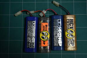 Qn969 タミヤ ニカド電池 7.2v カスタムパック ニカドバッテリー 4本 動作未確認 60サイズ