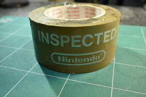 Qm005 nintendo inspected tape 任天堂 検査 テープ 工業用テープ 非売品 稀少 60サイズ